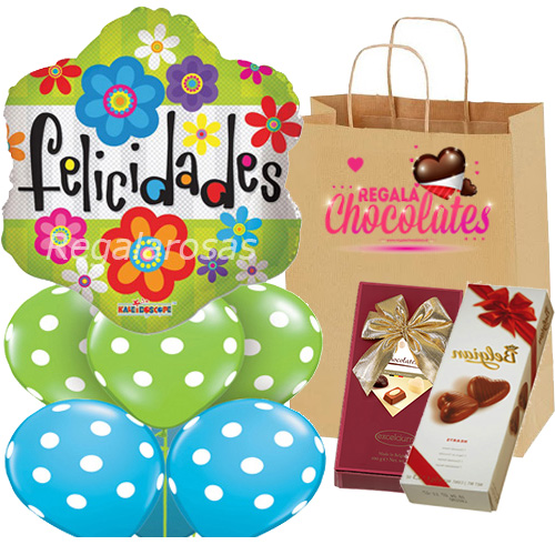 Bouquet Con chocolates Felicidades a domicilio en santiago